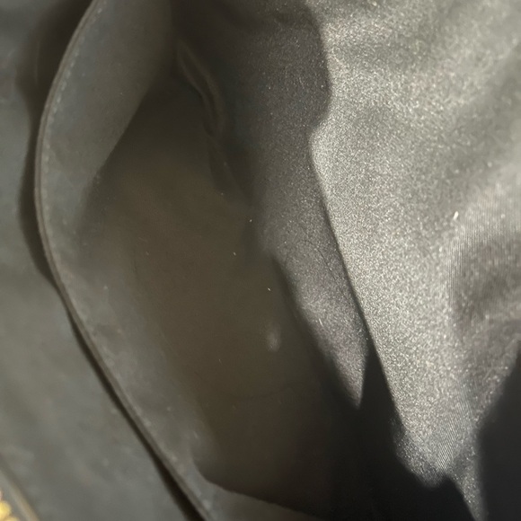 TORY BURCH BLACK KIRA CHEVRON POUCH - Picture 9 of 12